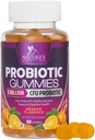 Probiotiske Gummier for kvinner og menns digestiv helse, 5 milliarder CFU, Beste daglige probiotika Gummy for Vaginal, Immun støtte og Gut Helse, støtter anledninger galaks Gas & Bloating, 60 Gummies