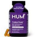 HUM snu tilbake tid gurkemeie Supplement for ungdommelig utseende hud støtte med grønn te ekstrakt, lutein og polyfenoler, hudpleie aldring og kollagen støtte kapsler for selv tone, 60 vegansk kapsler