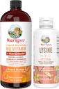 MaryRuth Organics Lysine Liposomal (Snickerdoodle) & Multivitamin Liquid + Hårvekst | Clean Label Project Verifisert® | Immunstøtte, skjønnhet, & generell helse | Vegansk, ikke-GMO, Glutenfri