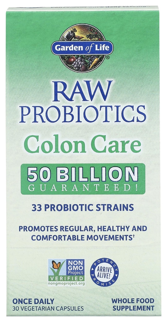 GARDEN AV LIV Raw Colon Care Probiotika 30 greve, 30 CT