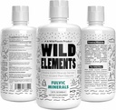 Wild Elements Gut støtter Fulvic Acid Mineral Blend derivert fra gamle plantedeponeringer, Heal Gut Lining, Forbedre kognisjon og immunitet, 70+ Mineraler, Alle naturlige, 32 oz