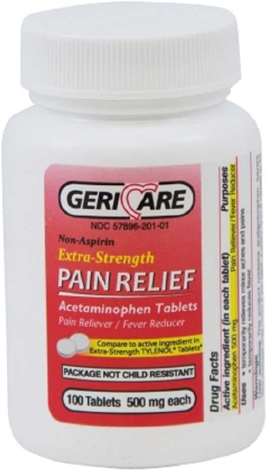 Mckesson 60-201-01 smertelindring tablett 500 mg styrke - 12 flasker