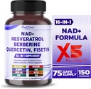 NAD+ Trans-Resveratrol Berberine Quercetin Fisetin Melk Thistle - laget i USA