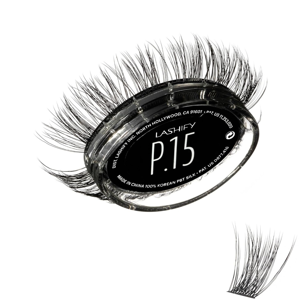 Lashify Plushy 15mm Gossamer Lashes i svart, lett DIY Falske Lashes for en Voluminous men fortsatt naturlig utseende