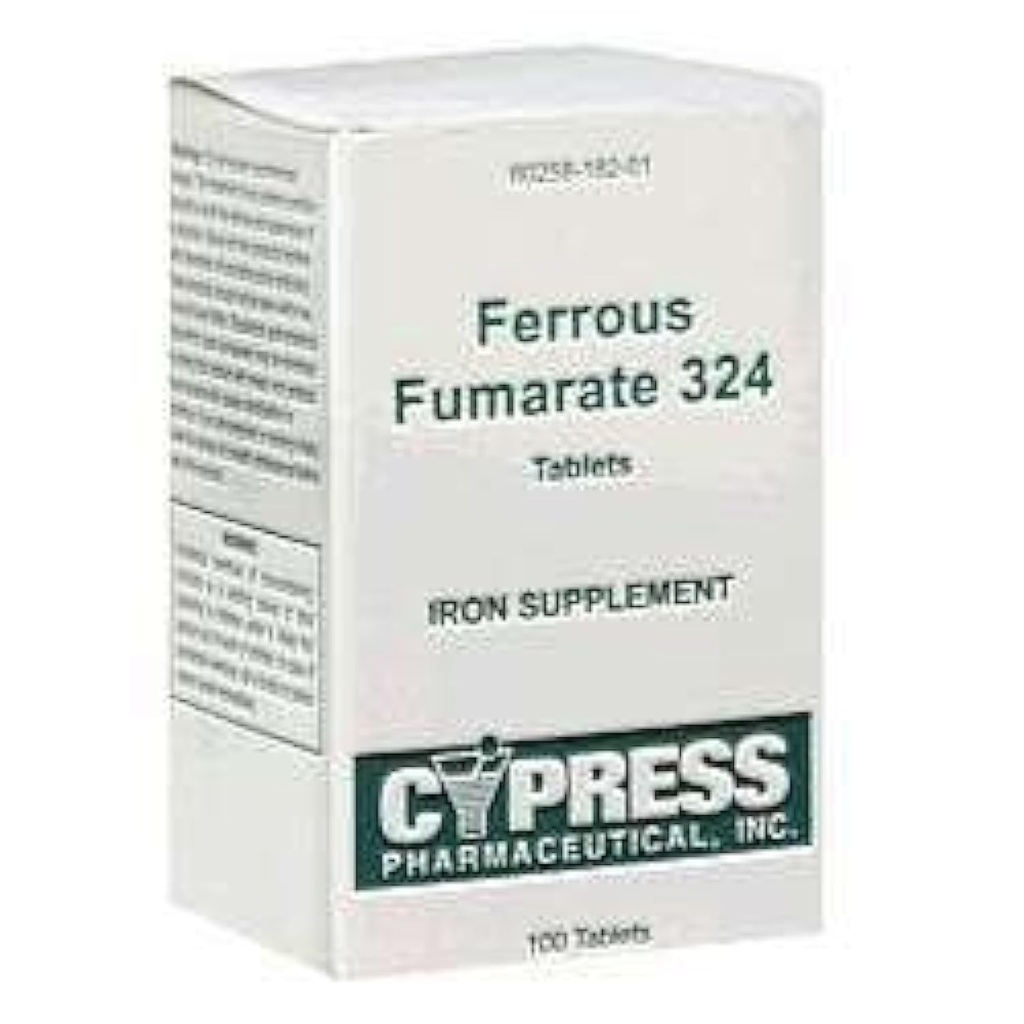Cypress Pharmaceutical Ferrous Fumarate 324 tabletter, bokset, 100ct