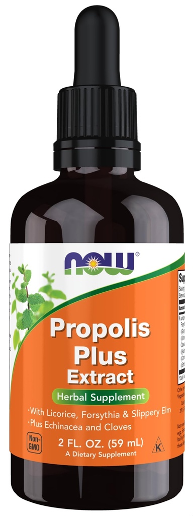 NU Mattilskudd, Propolis Plus ekstrakt flytende med Droper, Herbal Supplement, 2-Ounce