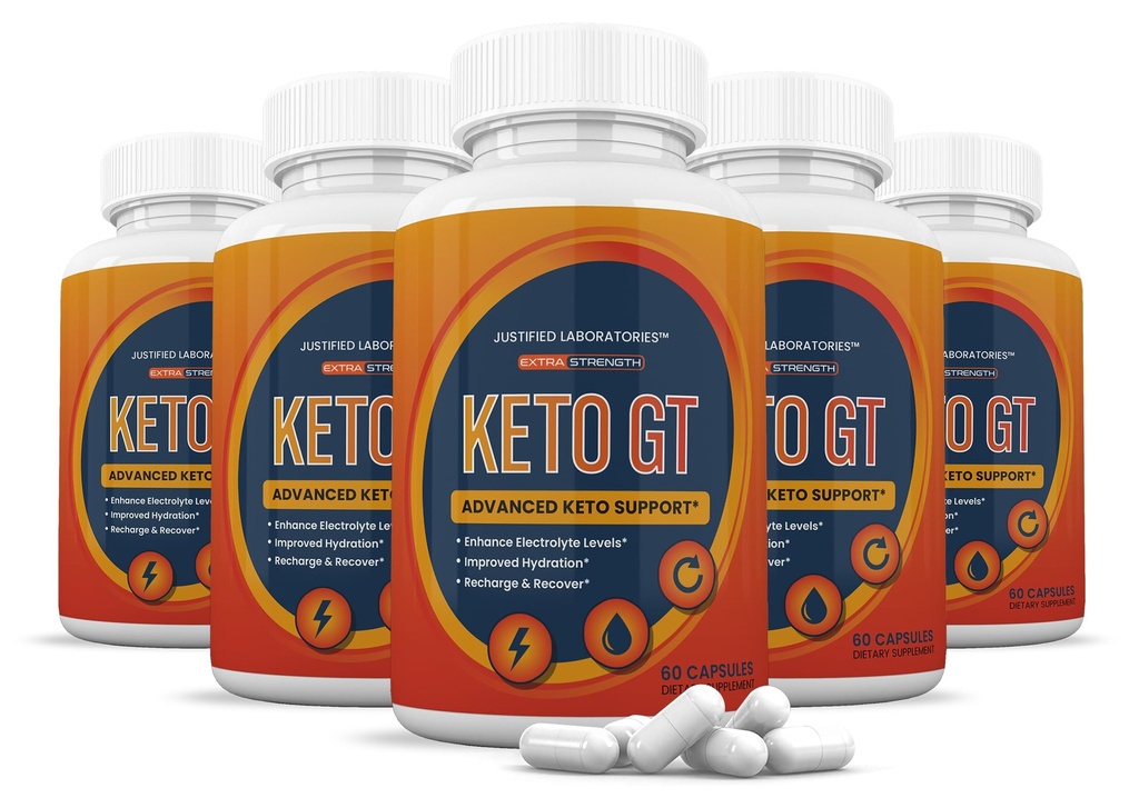 (5 Pack) Keto GT Keto piller 1275MG ny og forbedret formel inneholder Apple Cider Vinegar Extra Jomfru Olive Olje pulver Grønn Te Leaf 300 kapsler