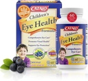 CATALO barneøye helse formel Chewable tabletter med Mirtoselect Bilbær ekstrakt, Floraglo Marigold ekstrakt, Eyebright, Taurin og sink for øyepleie - 60 tabletter
