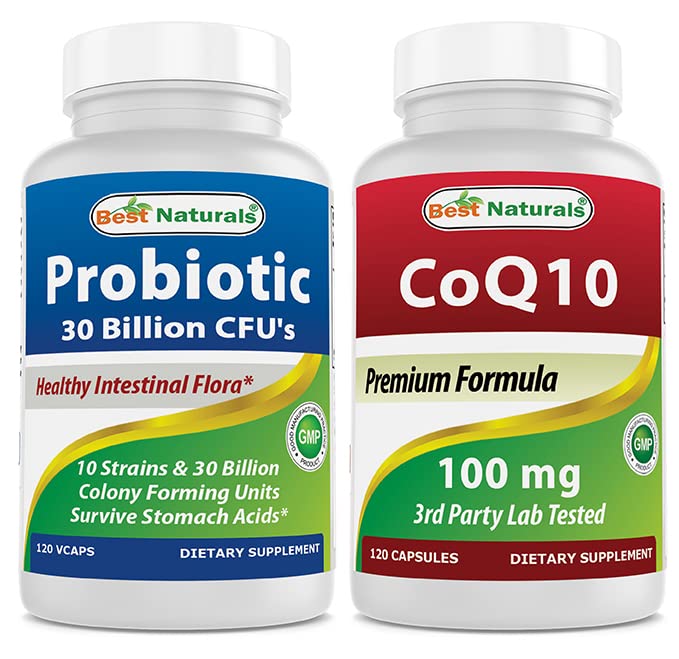 Best Naturals Probiotic 10 Strains & 30 milliarder CFU & COQ10 100 mg