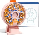 Odaro Large Pill Dispenser, Ukelig Pill Organizer 7 dagers Pm / 14 dagers Pill Box, Daglig medisin Pill Organizer med veggmontert eller stående bruk for vitamin, Supplement, medisin - Pink