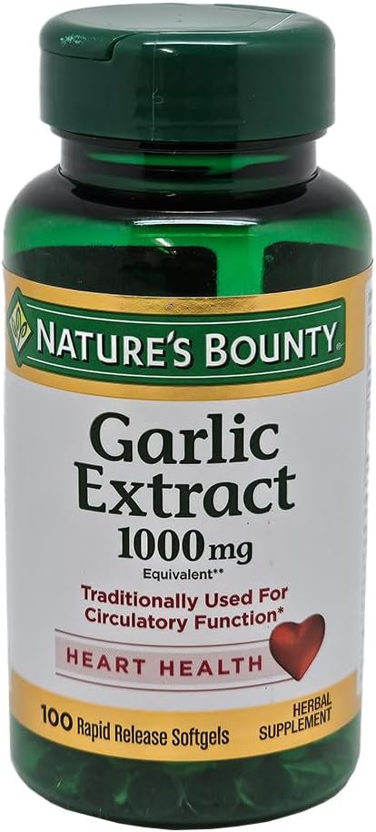 Naturens Bounty hvitløk 1000 mg Softgels 100 ea