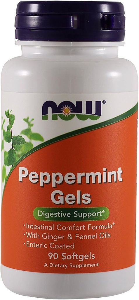 Nå Matvarer Peppermynte Gels - 90 mykgels (pakke med 3)
