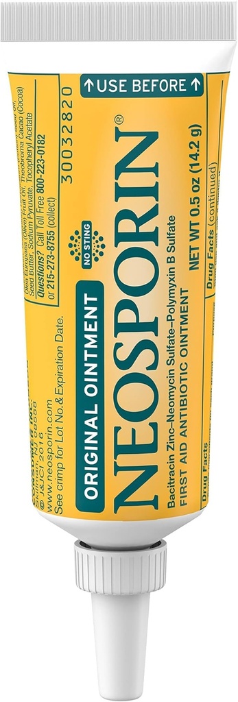 Neoporin Opprinnelig Førstehjelp Antibiotisk Ointment med Bacitracin sink for infeksjonsbeskyttelse, sår behandling og Scar utseende Minimizer for mindre kutt, Scrapes og Burns,.5 oz