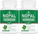 Super Nopal 1600 mg, Prickly Pear Supplement med R-Alpha Lipoic Acid, Turmeric, 120 kapsler (60 Serveringer)