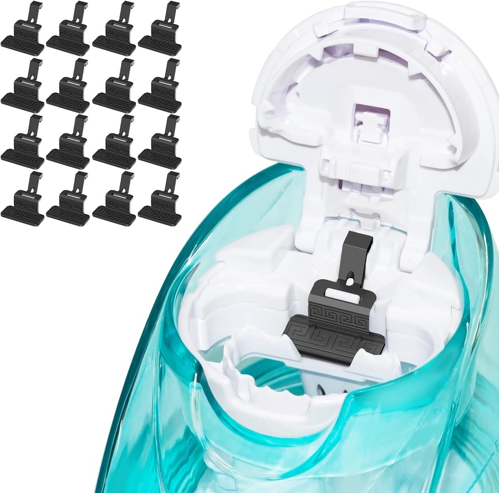 FireAnt Silikon Saline Pods Påfyller Tilbehør Kompatibel med Navage Nasal Care, 16 Pack Reusable Silikon Salt Pads Påfyller Erstatninger, Enkel operasjon (Black 16 Packs)