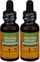 Herb Pharm Certified Organic Intestinal Sother Liquid Herbal Formula med gurkemeieekstrakt - 1 Ounce (FIS01) (Pack of 2)