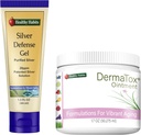 Sunn Habits Skincare Bundle - 1,7oz DermaTox Ointment og 1,5 oz Silver Defense Gel - Alt naturlig, alle formål, trygg og effektiv hudfornøyelse
