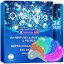 Øye Gel Pads (24 Par) - Under Øye Patches for Puffy Eyes, Wrinkles, Mørke sirkler, Naturlig collagen Eye Gels, Under Øyemaske Patches for Ansikt til Soothe Puffiness, Øyeposer