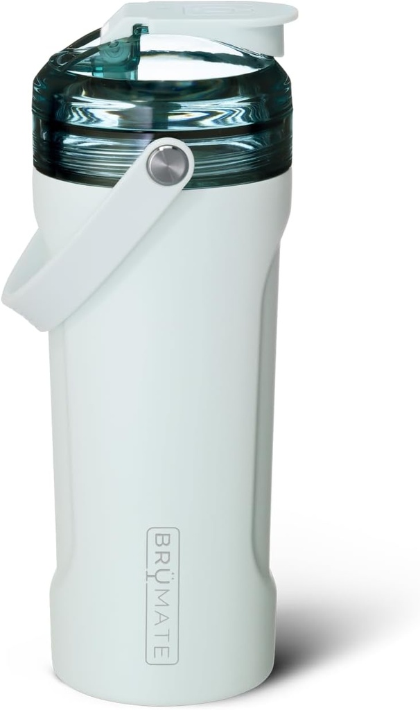 BrüMate MultiShaker Blender Flaske | 100% Leakproof Isolert rustfritt stål Den perfekte Shaker Cup, Protein Shaker Flaske, og Pre Workout flaske for Gym | 26oz (Blue Agave)
