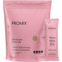PrMix Nutrition Electrolytes Powder Hydration Packets - Himalayan Pink Salt, Magnesium, Kalium, Vitamin C - Saltet Vannmelon, lett søtet - 30 serveringer (Pack of 30)