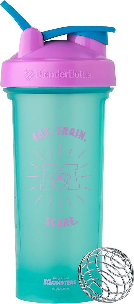 BlenderBottle Pixar Classic V2 Shaker flaske Perfekt for proteinshake og pre trening, 28-Ounce, Monsters Inc.