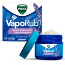 Vicks VapoRub, Lavender Scent, Cough Suppressant, Topical Chest Rub & Analgesic Ointment, Medisinerte Vicks Vapors, Relief fra Cough På grunn av kulde, smerter og smerter, 1.76oz