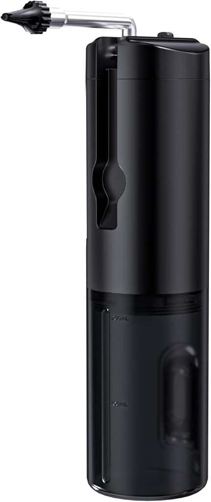 Premium ørevoksfjerning Kit - IPX7 Vanntett ørerenseverktøy med klar LED-skjerm, USB oppladbar elektrisk ør Irrigation Flushing System, Sikker og effektiv elektrisk ørerenseverktøy