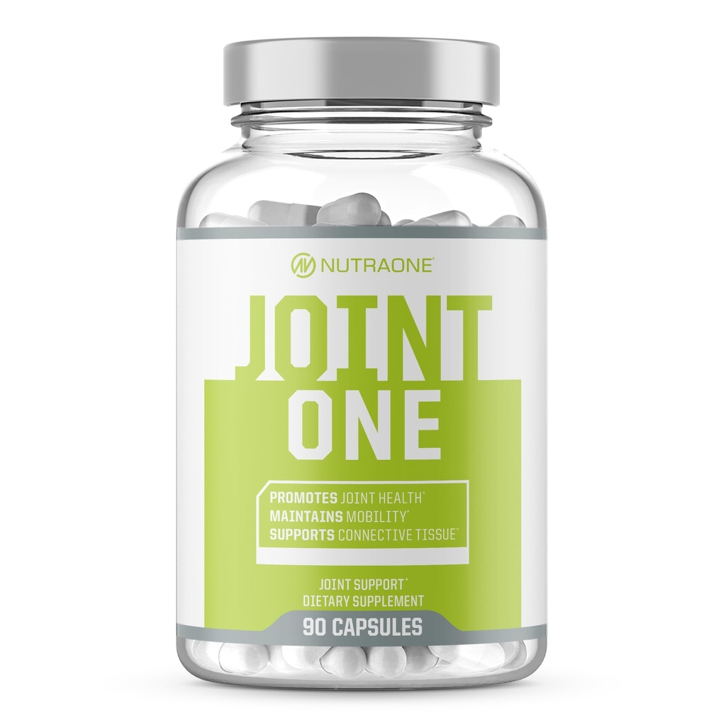 JointOne Joint Support by NutraOne - Fellestilskudd for kvinner og menn for å bidra til å opprettholde felles helse med kollagen, glukosamin og gurkemeie* (90 kapsler)