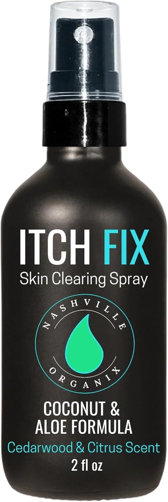 Dr. A's Itch Fix Skin Clearing Spray | Atlete Fot & Jock Itch Løsning | Kyling Relief for Groin, Føtter, Indre Thigh | Naturlige ingredienser og essensielle oljer | Odor Eliminator 4oz