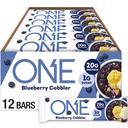 Ene proteinbarer, Blåbær Kobber, Glutenfri med 20 g protein og 1g sukker, Pantry Staples, 2,12 oz (12 greve)