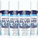 Colloidal Silver Gel ekstra styrke - 35ppm Aktivert kolloidal sølv Gel for maksimal styrke - laget i USA - strukturert formel i en beleilig 4 pakke