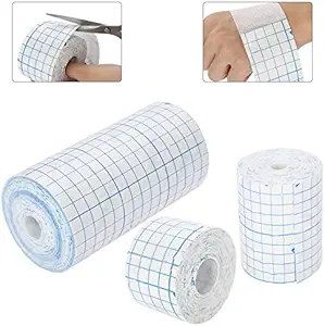 Mesh pustende ikke-Woven tape klesbånd bandasje Roll film kjole andre hud healing beskyttende antibakterielt bånd fleksible ikke-vevde 3.9inch * 34foot(10cm * 10m) (4 inch * 10,9yard)