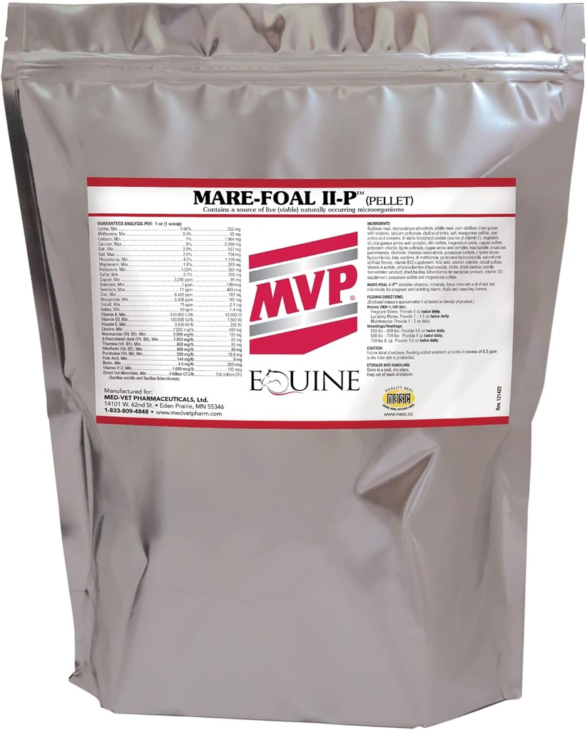 Mare Foal II-P (10lb) Balansert Multi Vitamin / Mineral Supplement for Marer, Foals & Åringer