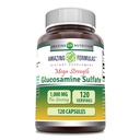 Amazing Formler Glukosamin Sulfat 1000 mg Kapsler Supplement | Ikke-GMO | Glutenfri | Laget i USA (uovertruffen)