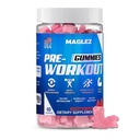 Pre Workout Gummi for menn og kvinner, PreWorkout Gummy med Beta Alanine | Organic Koffein | Chromium Picolinate | Glutenfri, Vegan, økt energi, raskere metabolisme og gjenoppretting (60 gummi)