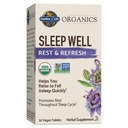 Livshage Organics sove godt hvile og forfriskende 30 tabletter, sitron Balm, grønn te ekstrakt L-theanine, valerisk rot, kamille, probiotika-organiske ikke-GMO Vegansk Glutenfri Herbal Supplement