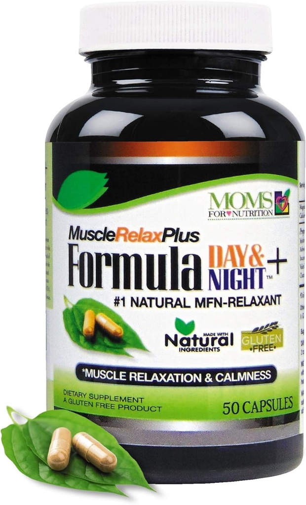 Alle Naturlig Muscle Relax Formula Plus - 50 Kapsler - Dagtid/Nighttime Naturlig Avslappende