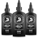Bossman Jelly Beard Olje for menn - 3 Pack (12 oz i total, naken - uscented) - Softens, moisturizes og betingelser med naturlige ingredienser