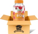 Vitamin B12 Gummies Bundle. Inkluderer én flaske 90 ct levende barn vitamin B12 Gummies. Kosttilskudd, Glutenfri, Ikke Gmo, og Chewable B12 Vitaminer Gummies. Kommer med et godt for min hjem boks!