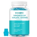 Magnesium Male Gummies 1000mg, Forbedret Absorpsjon Magnesium Chewables Supplement med Malic Acid for energi øke og muskel helse, 60 greve