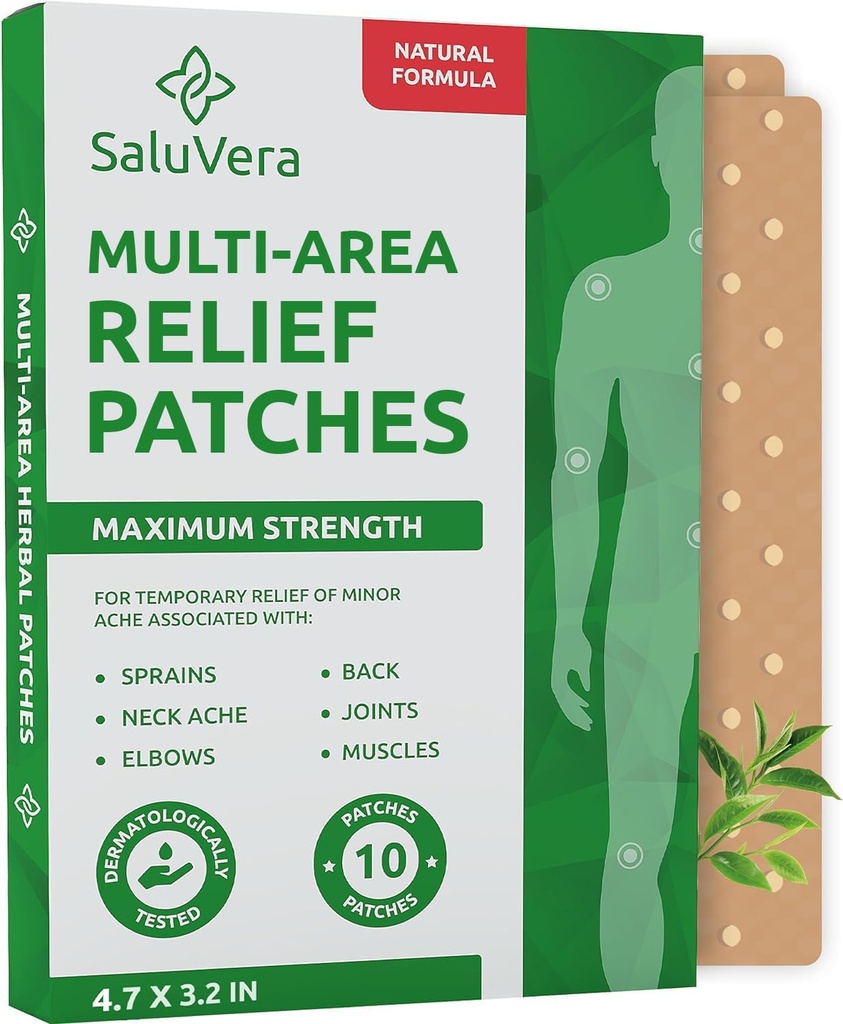 Patches - Ekstra store varmeplaster - Maksimal styrke naturlig muskel og felles relief tilbake patches - rask-aksjon, gentle på huden, varme lapper for rygg, skulder, hals, kne og fot, 10 pakke (L)