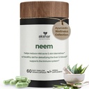 AKSHAR Ayurveda - Neem Capsules med Neem Extract og Neem Leaf pulver - Herbal Neem Supplement for å støtte Klar hud helse og detox - Vegan Cruelty-fri Neem Leaf Kapsler (60 greve)