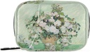 Roses Van Gogh pille boks 7 dagers pille veske reise Pill Organizer veske med glidelås bærbare ukentlig tilfelle kompakt størrelse for vitamin Supplement holder