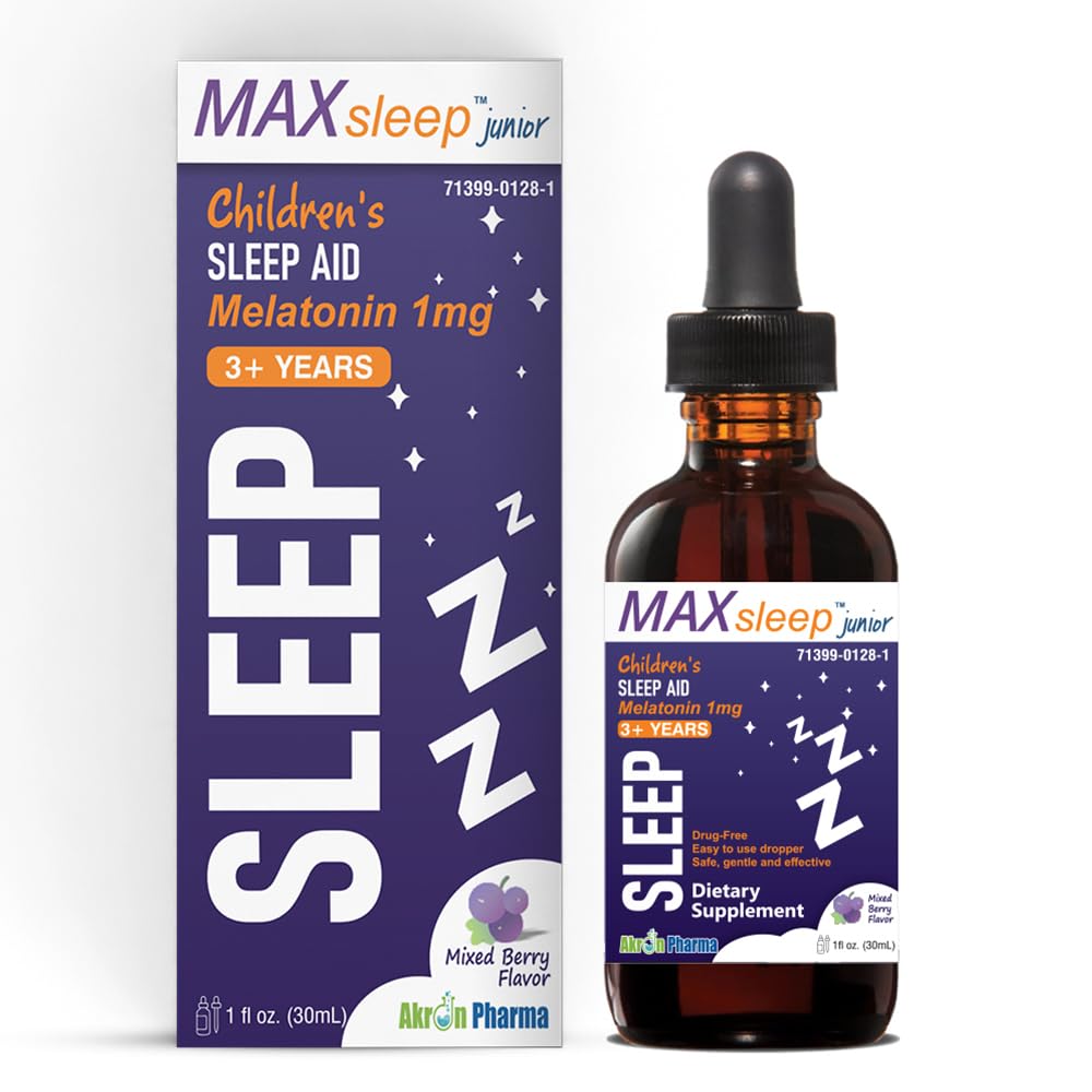 MAX sove junior for barn - Melatonin sovedråper for søte drømmer