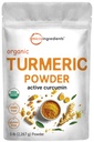 Organisk gurkemeie pulver, 5 pounds | rik på aktiv curcumin | Rent gurkemeie Supplement | Antioksidant støtte for felles og immun helse | Ikke-GMO, Vegansk Vennlig, India opprinnelse