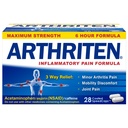 Inflammatoriske smerteformler med 3 aktive ingredienser: aspirin, acetaminofen og koffein, hvit, 28 greve (pakke med 1)