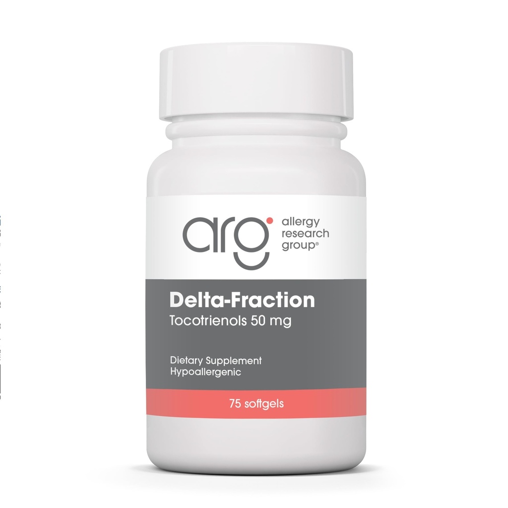 Allergi Research Group Delta-Fraction Tocotrienols Supplement - 50 mg vitamin E, Annatto, Gamma, Tokotrienoler Bare, Tokoferol-fri, Hypoallerogenic, Softgels - 75 greve