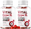 (2 Pack) Vital Grow XL Mann Gummies - menns ytelse Gummies 1050MG Vital GrowXL Blend, Vital Gummy Avansert Gomitas Formula, 120 Gummies i 2 måneder