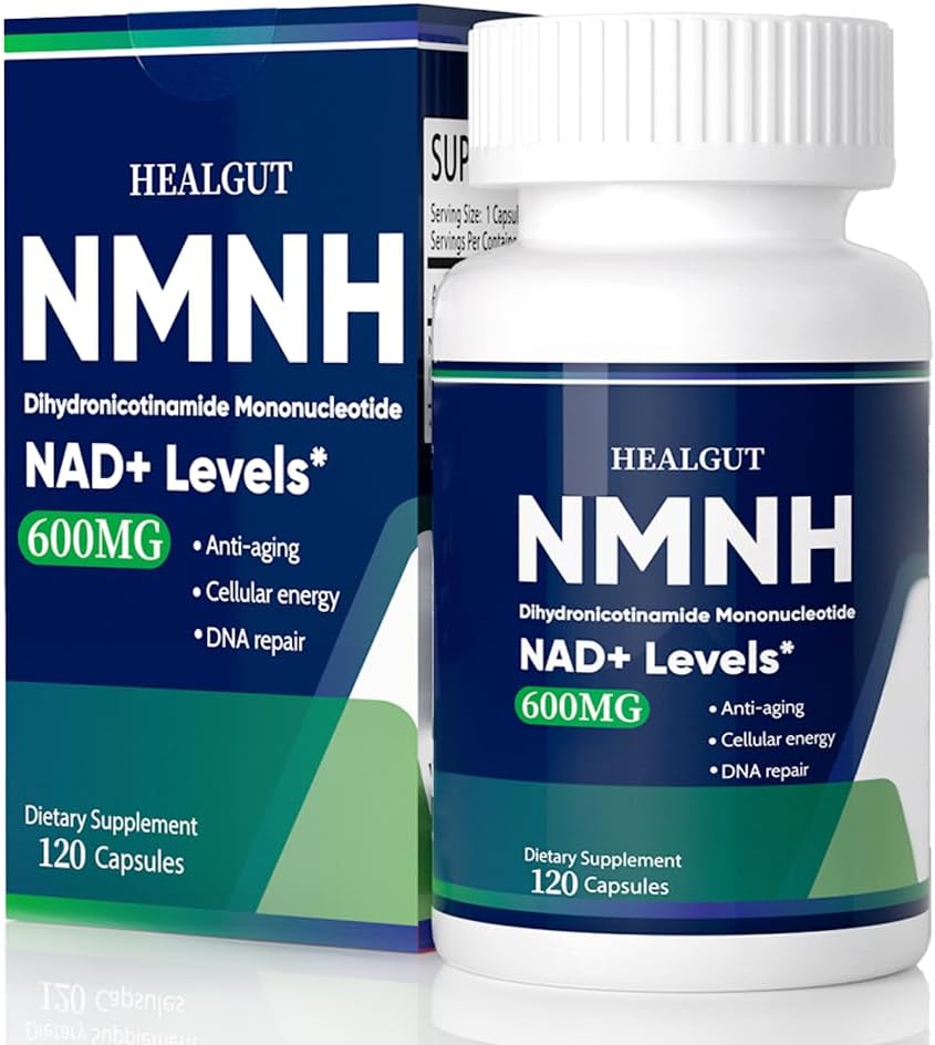 NMNH Alternative NAD + Støtte: 600mg NMNH Supplement, 120 NMNH Kapsler