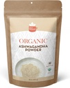 SPICY ORGANIC Organic Ashwagandha Root Powder – 1 lb., Non-GMO, 100% Raw fra India – Indisk Ginseng (Withania Somnifera) – Naturlig stress støtte, energi og immun helse